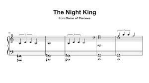 Maybe you would like to learn more about one of these? The Night King Game Of Thrones Season 8 Piano Sheet Music Youtube