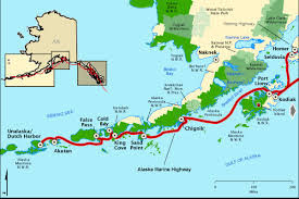 Marine Highway Kodiak Aleutians Map