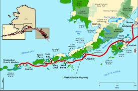 marine highway kodiak aleutians map