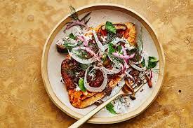 Loaded Sweet Potatoes With Lamb Recipe Sweet Potato Bowls Recipes Lamb Recipes