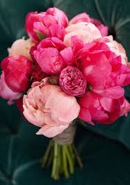 Probably the most often selected shade, though, is pink. Finding The Right Flowers For Your Wedding Bouquet Pink Peonies Bouquet Beautiful Flowers Pretty Flowers