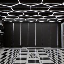 Hexagrid Led Getlitledlighting Garage Design Interior Garage Lighting Garage Design