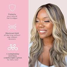 MILANO COLLECTION Original Velvet Lace WiGrip Comfort Band, Adjustable Wig  Accessory with Reinforced Swiss Lace, Ideal for Wigs & Frontals, No-Slip  Grip for Any Head Size