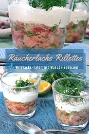 Raucherlachs Rillettes Lachtatar Mit Wasabi Schmand Raucherlachs Geraucherter Lachs Vorspeisen Rezepte