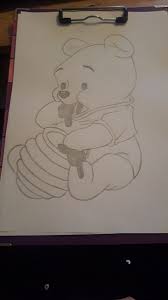Winnie the pooh, and christmas too. Winnie Pooh Disney Art Drawings Disney Art Diy Art Drawings Sketches