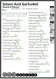 Leonard cohen heres that wonderful song from shrek. Sound Of Silence Ukulele Tab Ukulele Chords Songs Ukulele Tabs Ukelele Songs