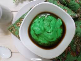 Itulah resep putu mayang lengkap dengan saus kinca yang bisa anda buat di rumah. Resep Bubur Sumsum Komplit Santan Kara Candil Hijau Tanpa Santan