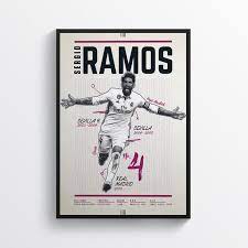 Hey I Found This Really Awesome Etsy Listing At Https Www Etsy Com Uk Listing 668161136 Sergio Ramos Real M Football Poster Real Madrid Football Real Madrid