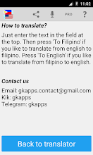 Maybe you would like to learn more about one of these? Filipino English Translator Apps On Google Play