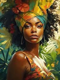 SKRYUIE Kits de pintura de diamantes para mujer africana 5D, kits de arte  de diamantes para adultos afroamericanos, taladro redondo completo, punto  de ...