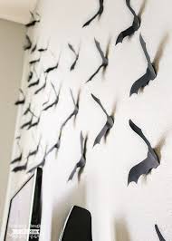 Bats On The Wall This Free Paper Bat Template Is A Perfectly Spooky Halloween Decorating Pr Halloween Bat Decorations Paper Bat Halloween Decorations For Kids