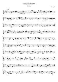 How to play sing for the moment. The Moment Violino Sheet Music For Violin Solo Musescore Com