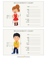 How To Take Body Measurements Free Printable Size Chart