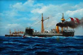 Luego de tres horas de persecución, la independencia encalló (se quedó atascada) en un arrecife y se hundió. Combate Naval De Iquique Y Punta Gruesa