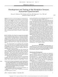 Less common life insurance needs. Pdf Development And Testing Of The Workplace Stressors Assessment Questionnaire Kenneth Pelletier Academia Edu