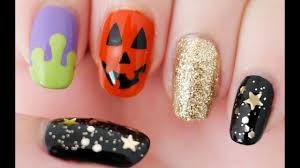 Halloween Nails Freehand Youtube