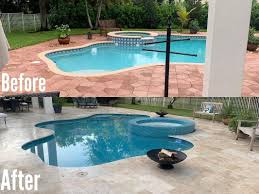 Our unique swimming pool product is the perfect diy solution to all your fiberglass pool repair problems. Miami Pool Decks Swimming Pool Resurfacing Deck Paving And Remodeling Miami Florida