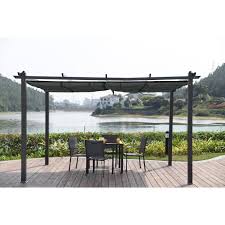 Tonnelle toit coulissant pas cher. Tonnelle 4x3 Toit Retractable Cdiscount