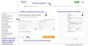 gecko launches easy, free resume