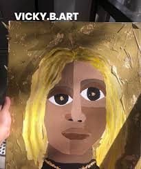 Lil durk abstract painting