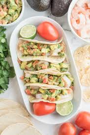 Fresh hot green chile to taste (i like 2 serranos or 1 jalapeño), stemmed and roughly chopped; Ceviche Style Shrimp And Avocado Tacos Recipe Girl