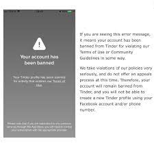 If you've been banned from tinder, you'll see a message letting you know when you try to log in. I Asked Tinder To Expand On What Exactly I Did To Get Banned Tinder