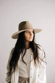 Emma Wide Brim Fedora Wide Brim Fedora Outfits With Hats Wide Brim Felt Hat
