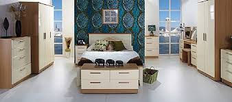 Shopping for the bedroom setting couldn't be easier with our collection of high quality, beautiful solid oak furniture. Knightsbridge Cream Gloss With Light Oak Bedroom Furniture