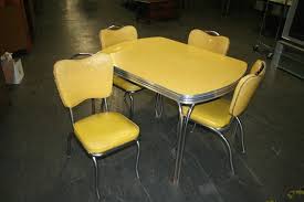 Mid Century Yellow Formica Top Chrome Kitchen Table Chairs My Grandparents Used To Have This Set Whe Retro Kitchen Tables Formica Table Modern Dining Table