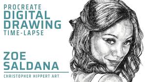 Drawing Margot Robbie