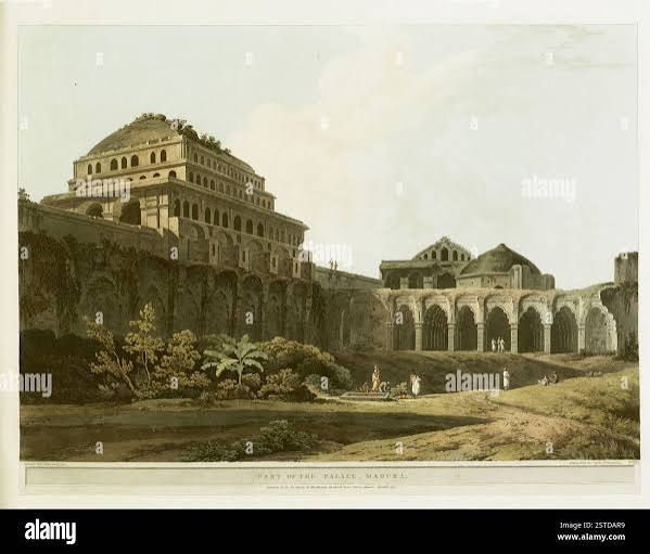 The Government House, Fort St. George Madras [Chennai]; The Government House is within the Fort; here the business of the English East India Company is transacted, but the residence of the Governor