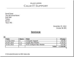 Simple Invoice Template Word Invoice Example Simple Invoice Template ...