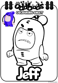 The editors of publications international, ltd. Oddbods Colouring Sheet Jeff Coloring Books Kids Coloring Books Spider Coloring Page