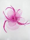 Fuschia pink fascinator