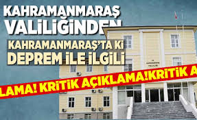 Son dakika deprem hatay son dakika depremleri, son dakika deprem iskenderun son dakika deprem muş son dakika son dakika haberine göre; Kahramanmaras Valiligi Elazig Da Olan Deprem Ile Ilgili Basin Aciklamasi Yapti Kanal 46 Son Dakika Kahramanmaras Haberleri Kahramanmaras Haberler Haber Haberler Covid 19 Haberleri