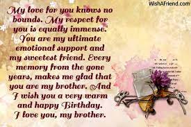 Happy birthday brother long wishes. Birthday Wishes For Brother