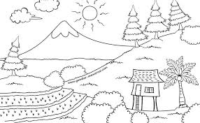 50 gambar pemandangan alam yang indah gambar sketsa pemandangan yang mudah digambar bila anda ingin membuat gambar sketsa pemandangan yang sangat gampang untuk digambar maka anda perlu perhatikan sekeliling untuk menentukannya nah carilah objek yang tidak begitu tampak. 31 Gambar Lukisan Pemandangan Tidak Berwarna Pemandangan Top Banget