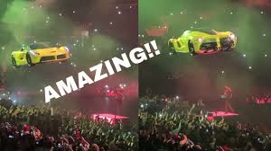At least that's the way i think things with speed work. Yellow Ferrari Flying By Drake Show In Los Angeles Youtube