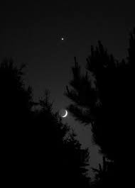 Aesthetic Black And White Background Moon 