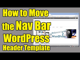 It usually look for header file in child theme first and then parent theme. How To Move The Nav Bar In A Wordpress Header Template Youtube