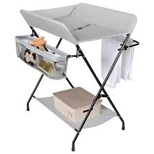 A pad for all occasions. Baby Diaper Changing Table Folding Diaper Station Nursery Organizer For Infant Grey Walmart Canada