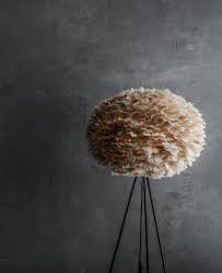 The simple act of replacing a lamp shade can cast an entirely new light on any room. Lampshade For Floor Lamp Umage Feather Brown