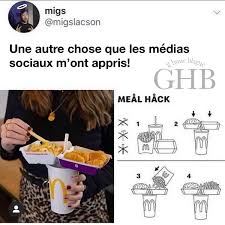 C Est Fous Ce Qu On Peu Apprendre Sur Les Medias Sociaux Comment Manger Son Mcdonald Blagues Et Images Droles Ben Pourquoi Pas Humour Blague Humour Drole