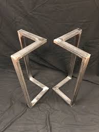 Metal Table Legs L Shape Sofa Table End Table Set Of 2 Handmade Table Base Custom Table Base Custom Table Legs Metal Table Legs Handmade Table Table Legs