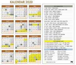 Kalendar kuda tahun 2020 versi pdf dan jpeg sekolah hari buruh kalender. Kalendar Tahun 2020 Azim Aris