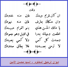 مدونة جبل عاملة من غزليات السيد محسن الأمين blog math blog posts