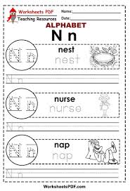 Orange you glad for quizzes? Letter N A To Z Alphabet Worksheets Pdf