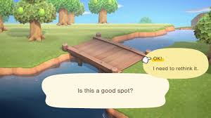 The bridge's foundation should rest on firm, dry ground. How To Build Bridges Inclines Animal Crossing New Horizons Shacknews