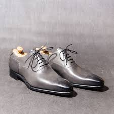 Richelieu Love The Grey Color Leather Shoes Men Leather Dress Shoes Dress Shoes Men
