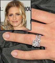 Show Me Your Mismatched Wedding Sets Weddingbee Celebrity Wedding Rings Celebrity Engagement Rings Fine Engagement Rings